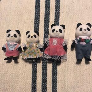Calico Critters panda family